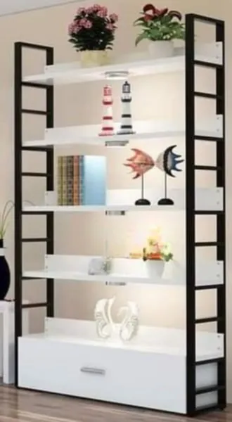 Étagère Bibliothèque Design Industriel